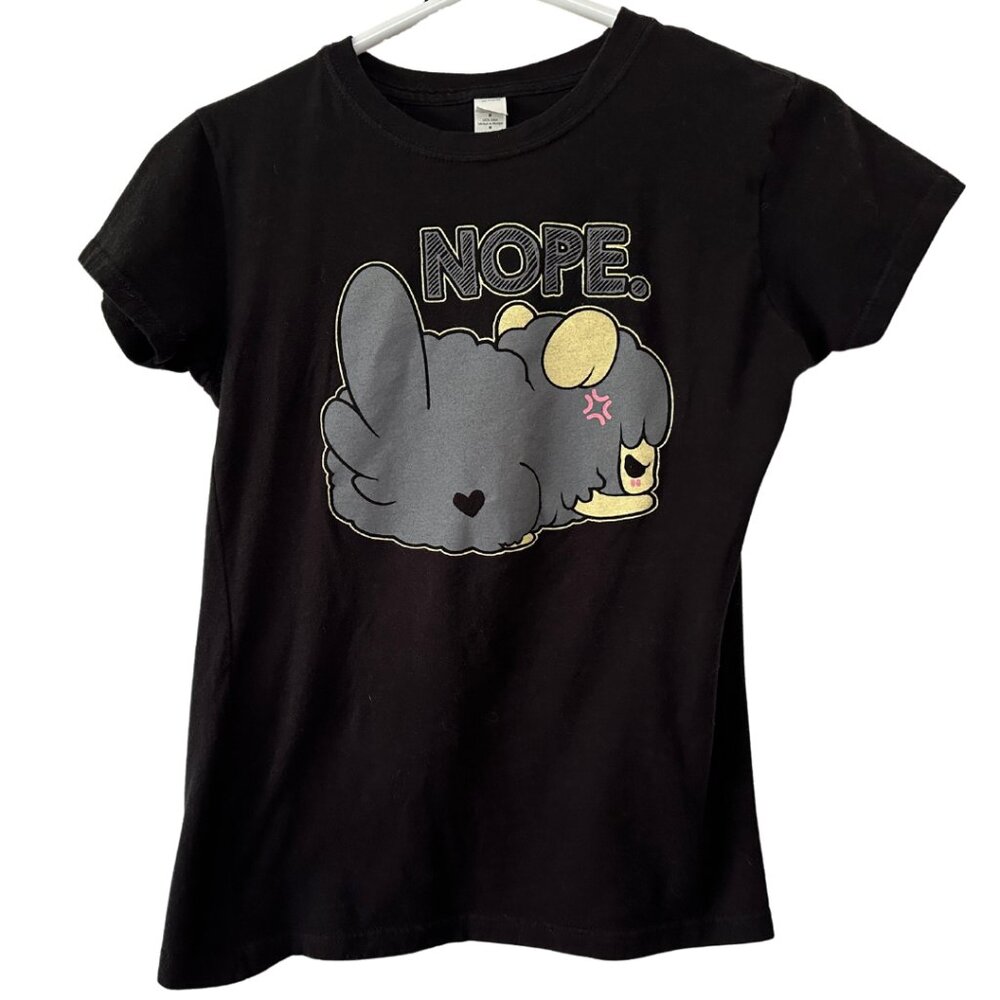 Sad Alpaca Nope Graphic T-Shirt | Tasty Peach Studios Babydoll Kawaii Tee